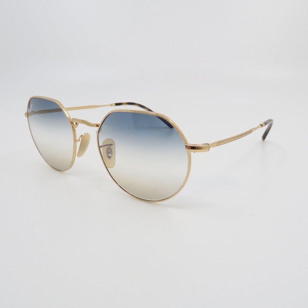 Ray-Ban RB 3565 001/51JACK Gold/Blue-Brown Grdt. - Picture 6 of 9